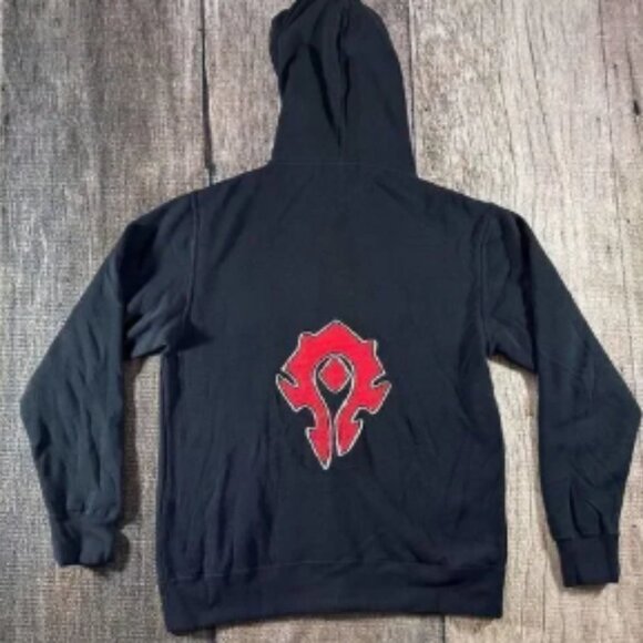 World of Warcraft Horde Black Hoodie Independent Trading Co Large Wow Jinx Lion - Picture 1 of 8